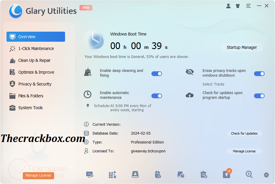 Glary Utilities Pro Crack + Descărcare gratuită Keygen